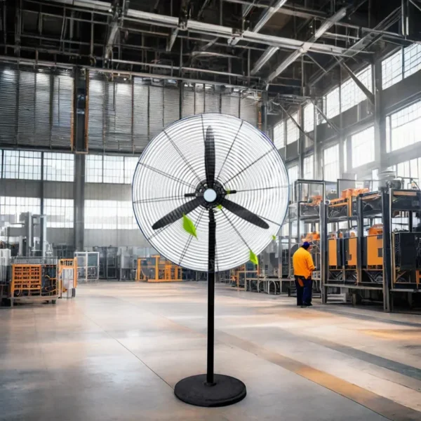 Industrial-grade Floor Fan, 220V, Stainless Steel - view 6