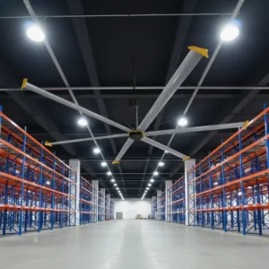 Industrial Hvls Ceiling Fan, 14ft, 220 V, Aluminum Alloy