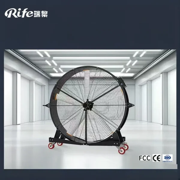 Industrial Hvls Exhaust Fan, Portable, 1.25m