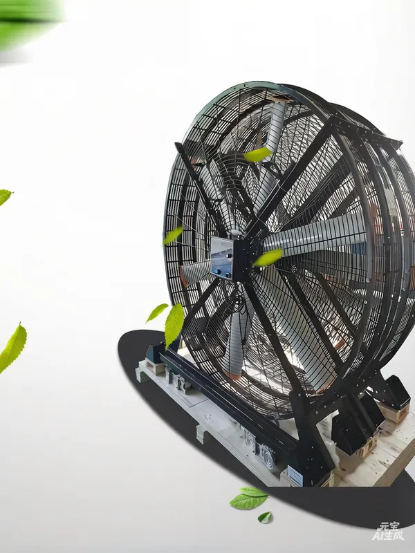 Industrial Hvls Exhaust Fan, Portable, 1.25m - view 2