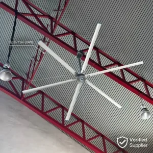 Industrial Hvls Fan, 10ft-24ft, Ceiling, 220V