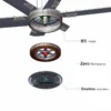 Industrial Hvls Fan, 10ft-24ft, Ceiling, 220V - view 3