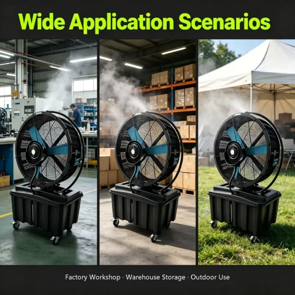 Industrial Misting Cooling Fan, QD-720M, 450W, 3-Speed - view 6