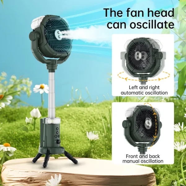 Industrial Misting Fan, 280ml, 5v, Battery - view 5