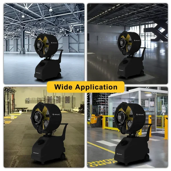 Industrial Misting Fan, 8000CFM, Portable - view 5