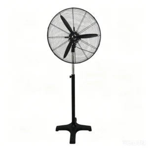 Industrial Oscillating Standing Fan, 650mm, 130 W, Metal