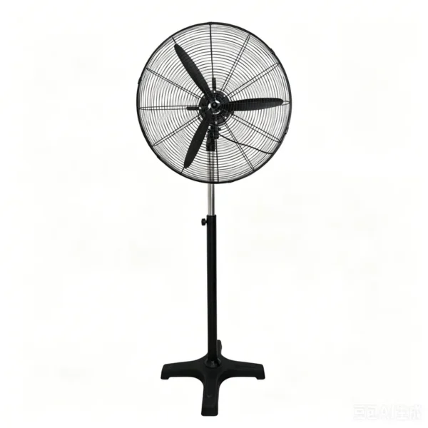 Industrial Oscillating Standing Fan, 650mm, 130 W, Metal