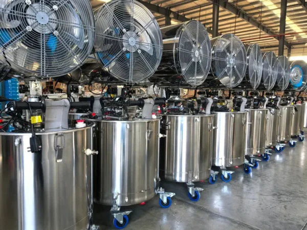 Industrial Outdoor Misting Fan, 800W, 150L - view 6