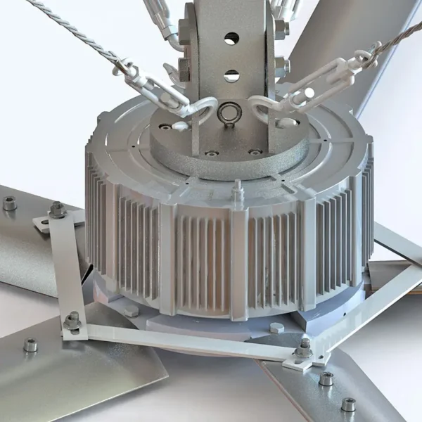 Industrial Pmsm Ceiling Fan, HVLS, 2.5m - view 5