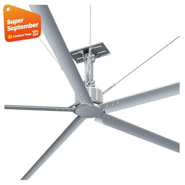 Industrial Pmsm Ceiling Fan, HVLS, 2.5m - view 6