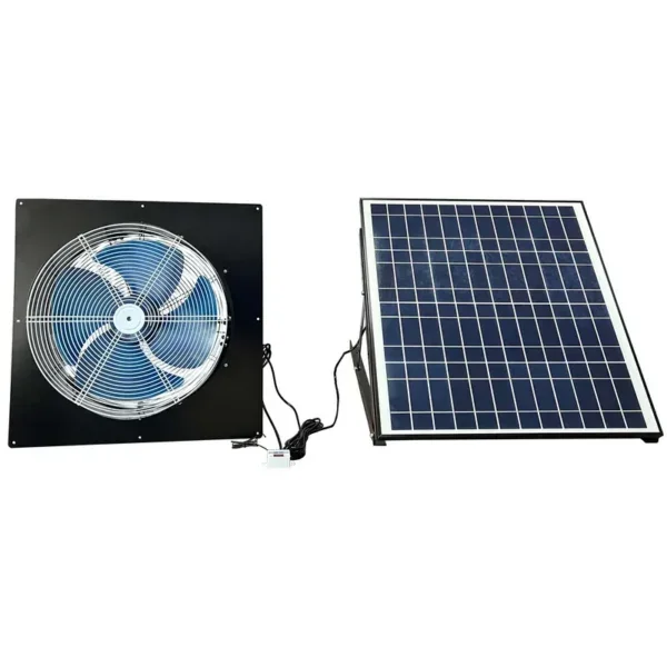 Industrial Solar Gable Fan, Axial, 60w, Brushless, 3325