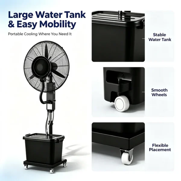 Industrial Spray Fan, 220V, Electric - view 4