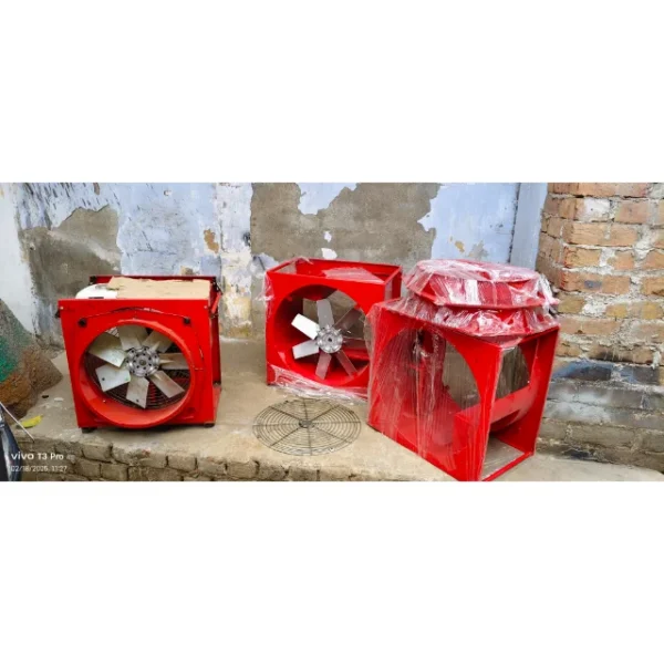 Industrial Square Axial Fan, 900mm, Aluminium - view 2
