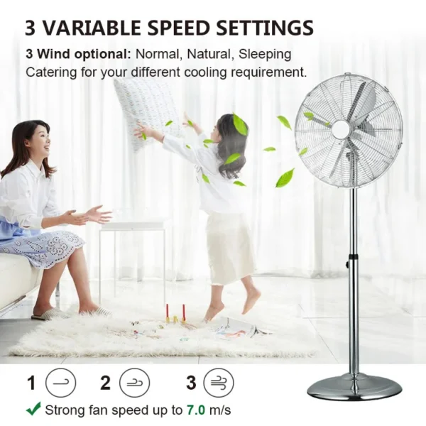 Industrial Stand Fan, 220, 50 - view 4