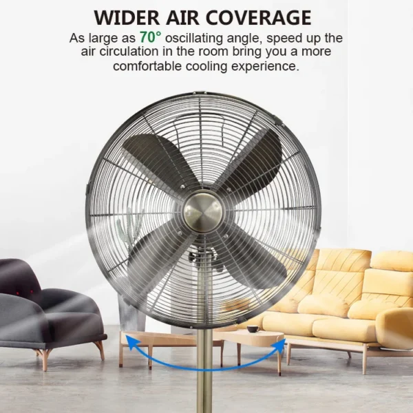Industrial Stand Fan, 220, 50 - view 5