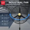 Industrial Stand Fan, 90-160, Metal - view 6