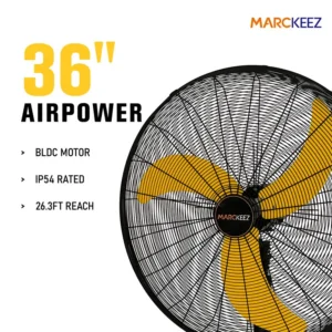 Industrial Stand Fan, IP54, Waterproof, 220V, 36 in, Shunde