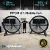 Industrial Standing Floor Fan, 5ft, 6.5ft, 1.5m, 2m
