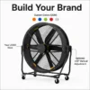 Industrial Standing Floor Fan, 5ft, 6.5ft, 1.5m, 2m - view 4