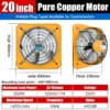 Industrial Ventilation Exhaust Fan, 20inches, Axial, Steel - view 3