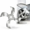 Industrial Ventilation Fan, 4-Blade, S14-AL, Aluminum