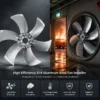 Industrial Ventilation Fan, 4-Blade, S14-AL, Aluminum - view 3