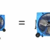 Industrial Ventilation Fan, 460w, Plastic - view 3