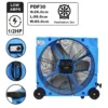 Industrial Ventilation Fan, 460w, Plastic - view 5