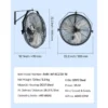 Industrial Wall Mount Fan, 18-Inch, 4000, CFM - view 4