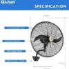 Industrial Wall Mounted Fan, 20'', 24'', 26'', 30'' - view 2