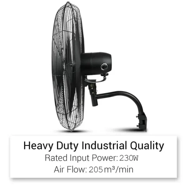 Industrial Wall Mounted Fan, 650mm, FB-65, Aluminum - view 4