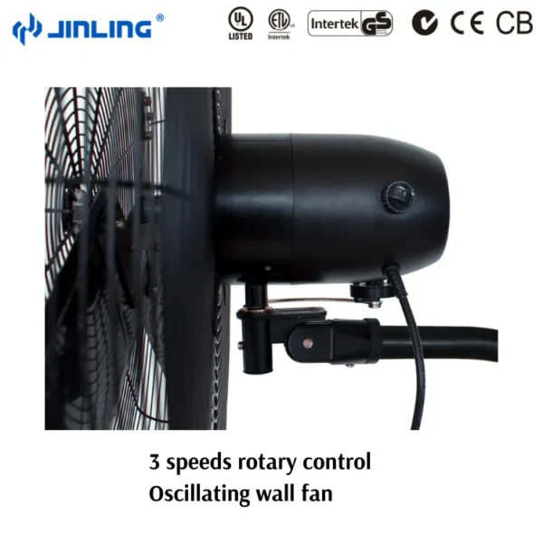 Industrial Wall Mounted Fan, SAA, 500, 650, 750mm - view 4