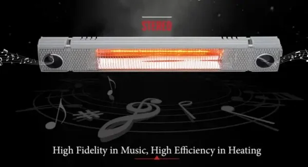 Infrared Electrical Heater, 1500W/2000W, Aluminum Alloy - view 2
