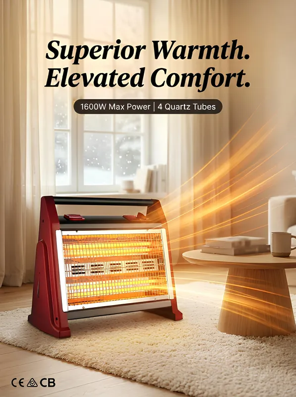 Infrared Heater, Portable, 1600W - view 3