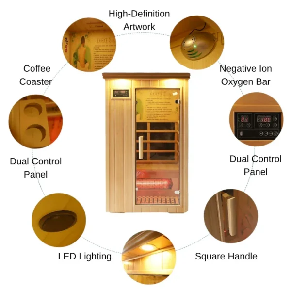 Infrared Sauna Room Heater, KLAFIN, 2-4, Portable - view 3