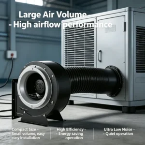 Inlet Centrifugal Exhaust Fan, HVAC, 230 V, Cast Iron