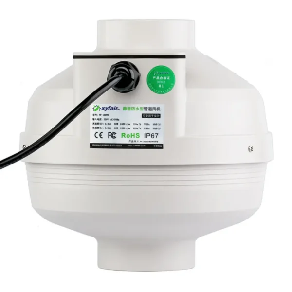 Inline Centrifugal Duct Fan, 4", Wall, HVAC