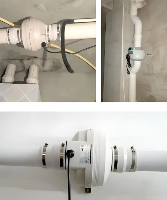 Inline Centrifugal Duct Fan, 4", Wall, HVAC - view 4