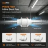 Inline Duct Fan, 100mm, 150mm, 200mm