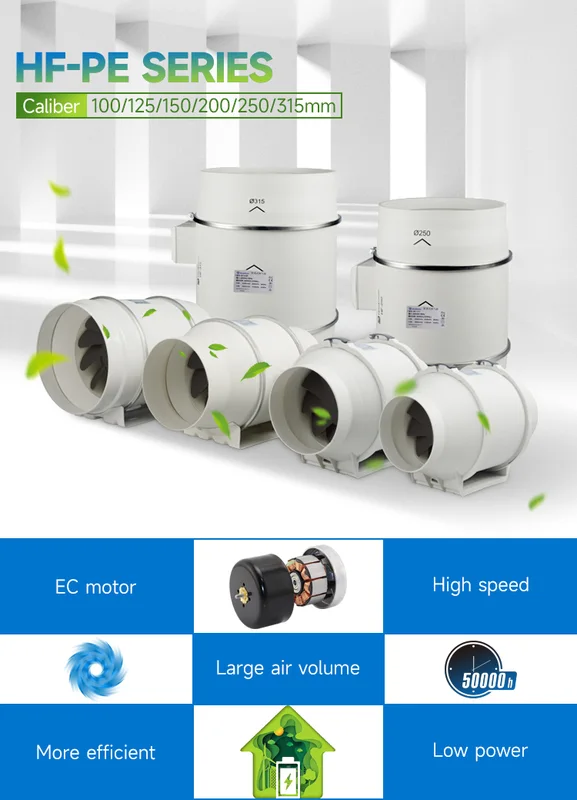 Inline Duct Fan, 100V, 240V - view 5