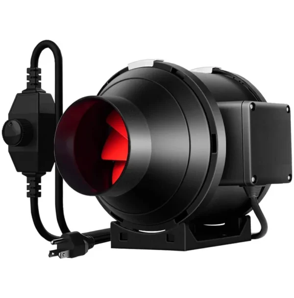 Inline Duct Fan, 110-240V, 6" - view 2