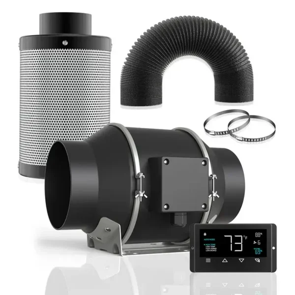 Inline Duct Fan, 110v, Battery Powered