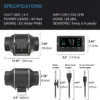 Inline Duct Fan, 110v, Battery Powered - view 6