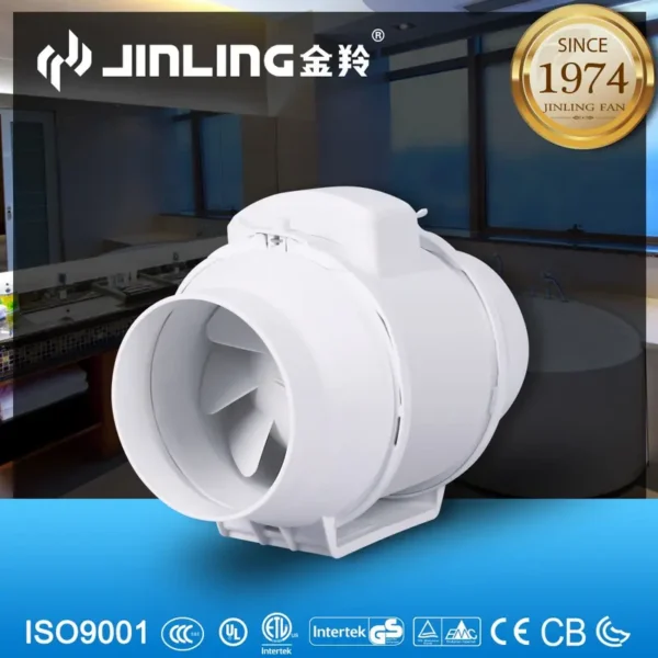 Inline Duct Fan, 120 V, Electric - view 2