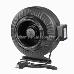 Inline Duct Fan, 120V, Plastic, Centrifugal
