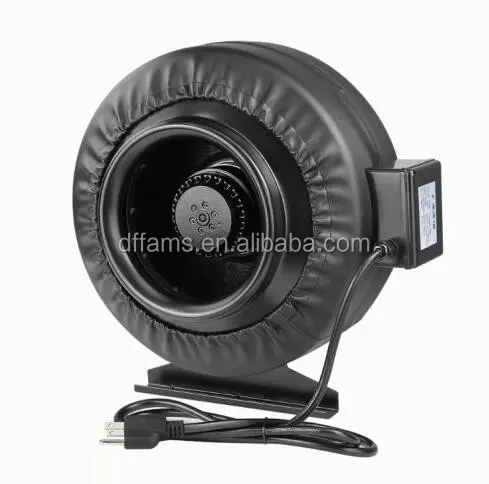 Inline Duct Fan, 120V, Plastic, Centrifugal