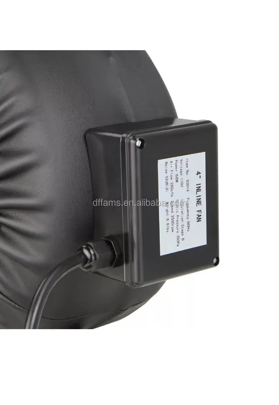 Inline Duct Fan, 120V, Plastic, Centrifugal - view 3