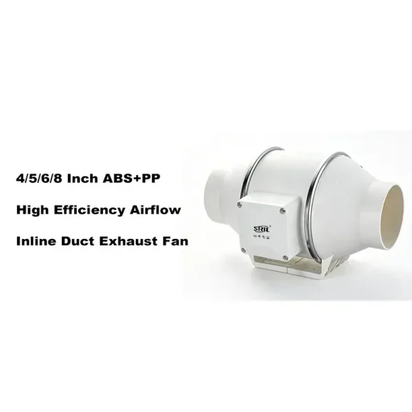Inline Duct Fan, 200mm, 120W, Axial