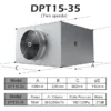 Inline Duct Fan, 220 V, Plastic - view 6