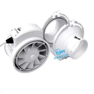 Inline Duct Fan, 220V, Centrifugal, Plastic, 220 V